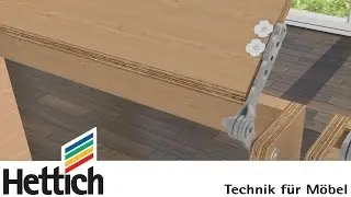 FricoFlex friction fitting for head- and armrests in upholstered furniture by Hettich