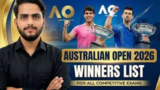 Australian Open 2026 Current Affairs | Important Sports GK for SSC CGL, MTS, GD, RRB NTPC, UPP/UPSI