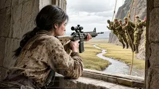被欺負的村姑竟是頂級神槍手，高處狙擊日軍瞬間全軍覆沒！#中國功夫 #kungfu #動作 #抗日