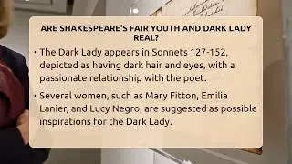 Are Shakespeare's Fair Youth And Dark Lady Real? - The Prose Path