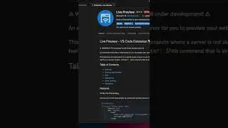 Preview Extension for VS Code #coding #programminglanguage
