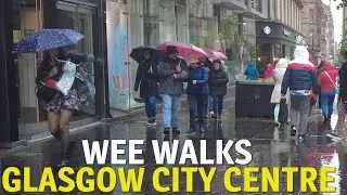 Rainy Glasgow City Centre Walk | May 2022