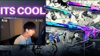 NRG ACEU REACTS TO NEW JETT KNIFE SKIN | VALORANT TWITCH CLIPS