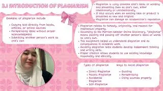OBM101 VIDEO PRESENTATION (ARTICLE REVIEW: PLAGIARISM)