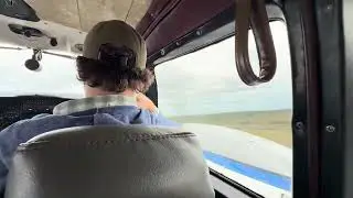 Takeoff in our old charter plane - Nassau to Long Island, Bahamas 