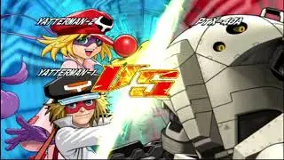 Tatsunoko vs capcom arcade mode with Yatterman 1 and Yatterman 2