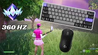 NuPhy Air60 HE ASMR 😴 Fortnite Unreal Ranked 🏆 Satisfying Keyboard Fortnite 360 FPS 4K
