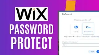 How to password protect Wix website
