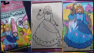 Water Wow Magical Coloring Book Fairy Tales water book with Water Pen. Fun activity for kids.