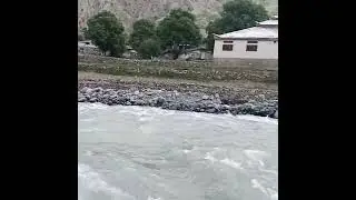 Utror river flows through Gujjar Gabral village in Utror valley in Kalam,  Swat.