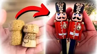 Create Your Own Festive Nutcrackers in 60 Minutes! Wine Cork crafts!!
