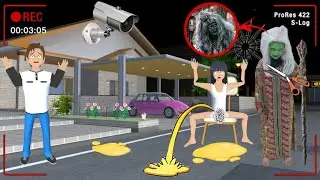 Yuta Panik Mio Pipis Sembarangan Di sunat Mak Lampir Di Depan Rumah 😱 | Sakura School Simulator