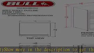 Bull Outdoor Products 11001 Stainless Steel Front Panel Refrigerator,4.4 cubic feet