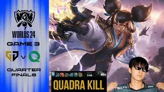 QUAD y FLYQUEST dan la SORPRESA de WORLDS 2024 | FLY vs GEN Game 3 Highlights | Worlds 2024