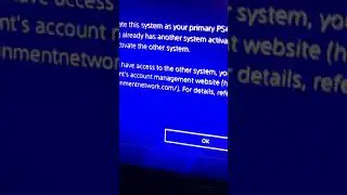 How to activate as primary when another PS4 is