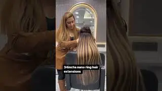34inchs nano ring hair extensions at alisha&rsquo;s empire salon 📱9899130018/7838480808 #nano #nanoring