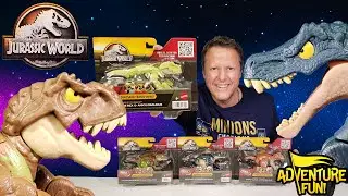 Jurassic World Dinosaur Fierce Changers T-Rex Toy Review AdventureFun!