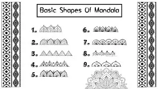How to Draw Mandala Basic Shapes for Beginner Step by Step Part -6
