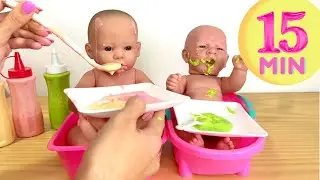 Baby Doll Feeding Time & Pretend Cooking Toy Food For Baby Doll! Reborn Doll V&iacute;deos.