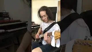 Justin Johnson inspired slide #guitar upbeat blues in Open D DADF#AD Tuning on Jaguar #shorts