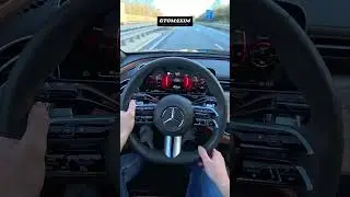 2025 Mercedes Benz e-class E200 AMG-Line - Autobahn Test Drive - No Speed Limit