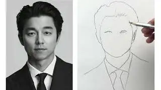 No Eraser Challenge | Drawing || Gong Yoo  | @anchalarts9724