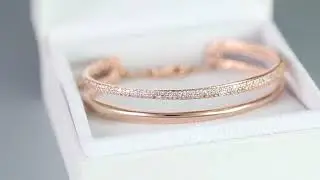 Angelady &rdquo; Darling &rdquo; Women Cuff Bangle Bracelet Crystal from Swarovski