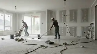 Dining Room Floor Makeover with Metallic Epoxy | Luxury Finish