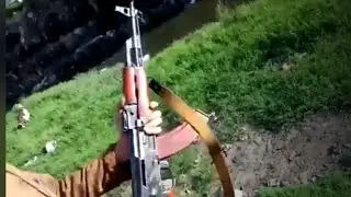 AKM Vs M416 Real Firing In Wedding / AKM and M416 firing in Pakistan wedding ceremony