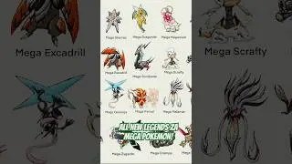 Pokemon Legends ZA all NEW Mega pokemon! #pokemonlegendsza #pokemonxy #megapokemon #news #pokemon