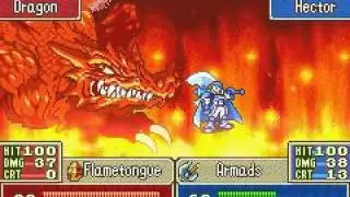 Fire Emblem 7 Hector Solos Dragon