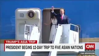 President Donald Trump begins 12-day Asia tour