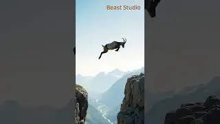 Gravity-Defying Mountain Goat: Leaping Between Cliffs Like a Dancer!