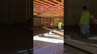 LOS latinos en la USA. Botada de concreto #construction #automobile #car