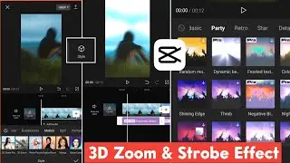 3D Photo Zoom With Strobe Effect In Capcut | Capcut 3D Zoom Style Option | Capcut Tutorial