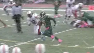 Amu Aukusitino, Service Cougar, On His Feet, vs West, 2012 Alaska Football Playoffs