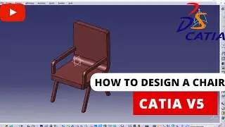 How to design a chair -Tutorial CATIA V5 ||Conception d'une chaise avec CATIA V5