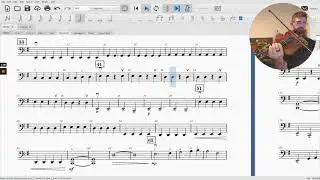 Storm - Cello half-tempo tutorial