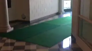 How many whole square tiles around library computer lab