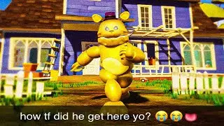 Hello Neighbor, But The Neighbor Is FAST FREDBEAR&hellip; 😭🤦&zwj;♂️