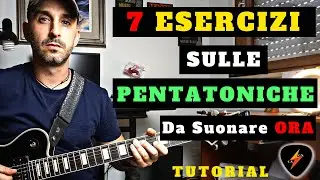 ESERCIZI SULLE SCALE PENTATONICHE PER CHITARRA - LEZIONI DI CHITARRA | Claudio Scorcelletti