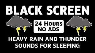 Thunderstorm Ambience for Emotional Release and Deep Relaxation | Black Screen
