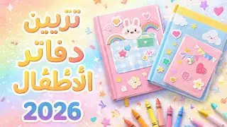تزيين دفاتر للأطفال 2026 | أفكار سهلة ومبتكرة