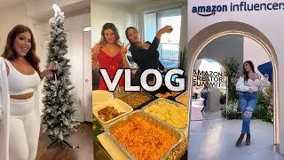 VLOG: 1st Influencer Event, Decorating for the Holidays, & Going on a Date...👀