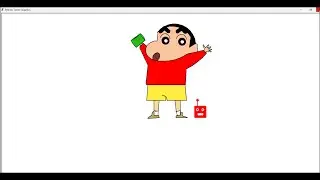 Draw shinchan using python code #coding #ytshort #python #viral