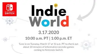 Nintendo Announces Indie World Direct March 2020