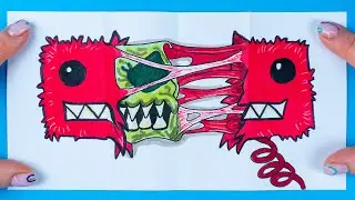 3 SUPER EASY DRAWING PAPER CRAFT BOXY BOO PROJECT: POPPY PLAYTIME