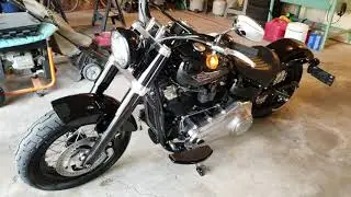2019 Harley Slim  black headlight bezel upgrade