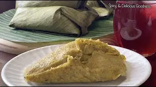 PLANTAIN MOI MOI RECIPE | DELICIOUS CORN AND PLANTAIN PUDDING WRAPPED IN BANANA LEAVES | KWOKA