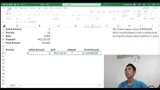 How to create Sinking Fund Schedule using Microsoft Excel